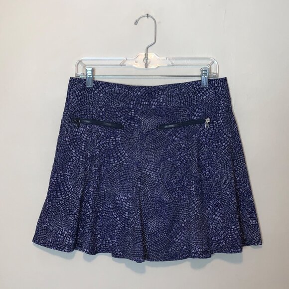 Title Nine Nimblene Active Skirt Skort Size 8 In Purple Pattern - Picture 3 of 6